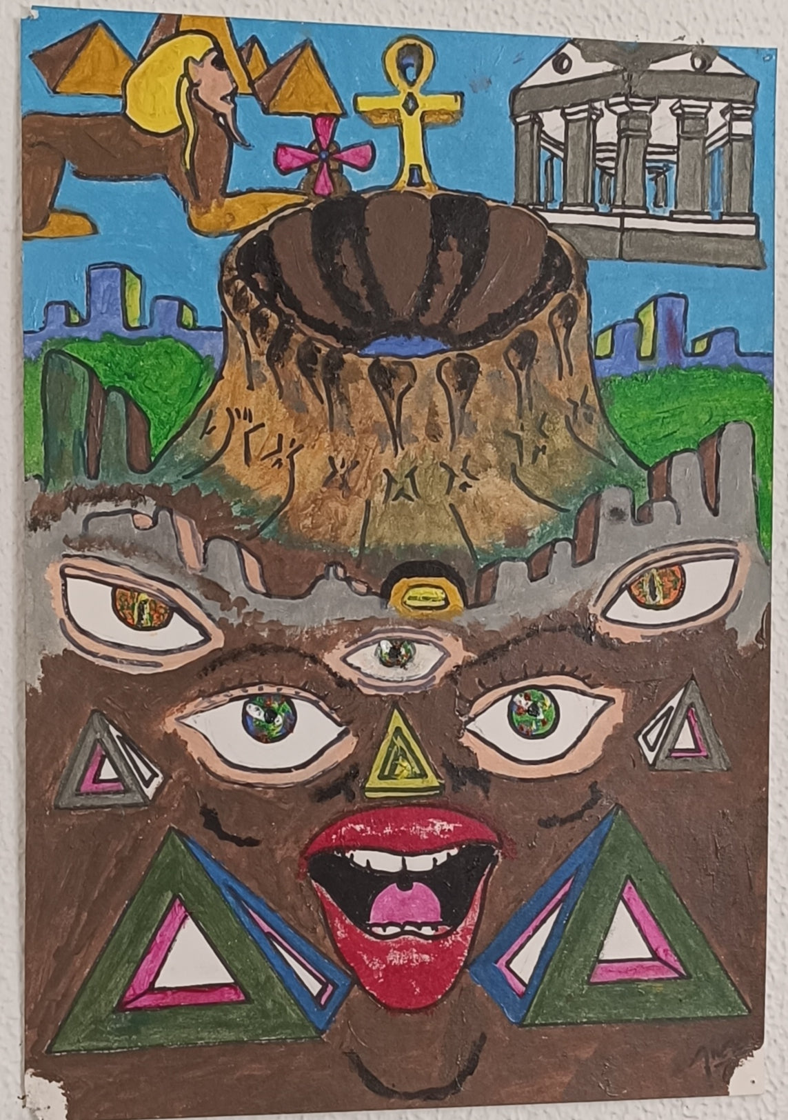 Artesanal 100% proceso y obra terminada, estos dibujos salen del corazón, un mapa emocional para descifrar y encontrarle sentido al arte, para no robarte tiempo está en cámara rápida, 5 horas en 37 segundos, esto es real, yo soy el que está pintando.